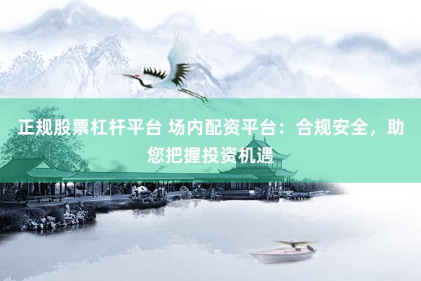 正规股票杠杆平台 场内配资平台：合规安全，助您把握投资机遇